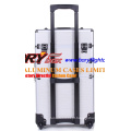 ABS PU Painel de alumínio Rolling Beauty Train Case